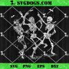 Halloween Dancing Skeletons SVG PNG, Skeleton Skull Halloween SVG