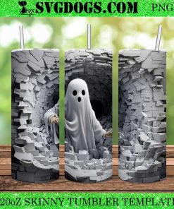 Halloween Ghost 20oz Tumbler Wrap PNG