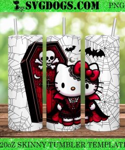 Hello Kitty Halloween 20oz Tumbler Wrap PNG