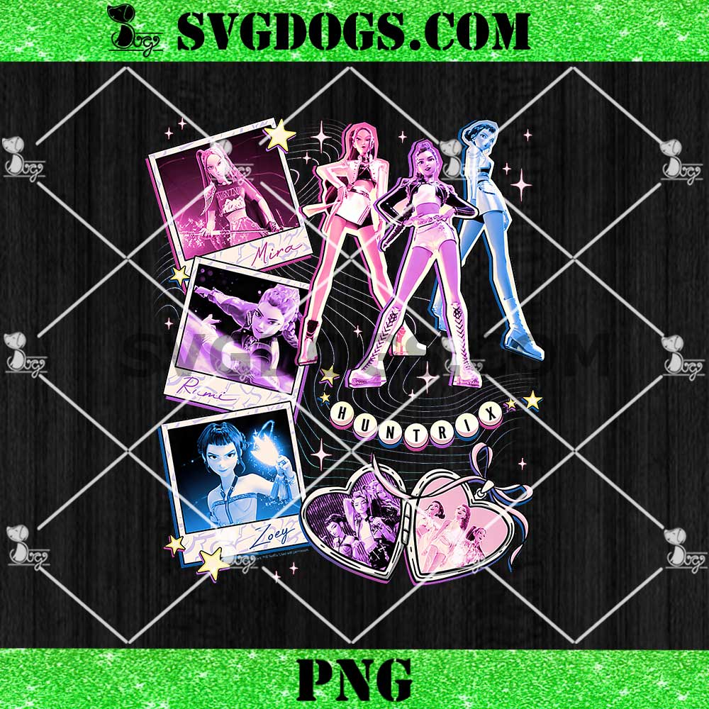 Huntrix Mira Rumi & Zoey BFF's Collage PNG Huntrix Mira Rumi & Zoey BFF's Collage PNG