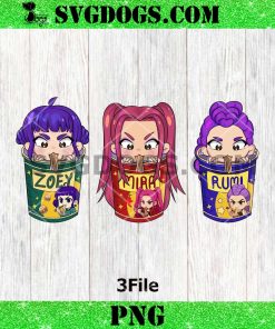 Huntrix Zoey Mira Rumi PNG, Kpop Demon Hunters PNG