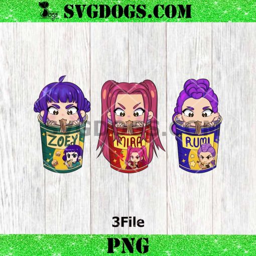 Huntrix Zoey Mira Rumi PNG, Kpop Demon Hunters PNG
