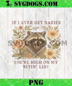 If I Ever Get Rabies You’re High On My Biting List Raccoon PNG