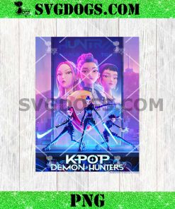 KPop Demon Hunters Movie Poster PNG