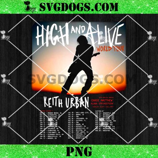 Keith Urban High And Alive Tour 2025 PNG
