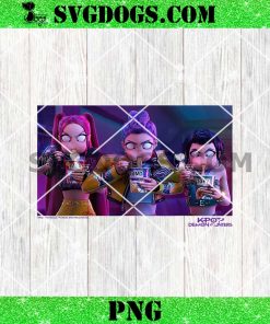 Mira Rumi Zoey Eating Ramyeon Angrily PNG, KPop Demon Hunters PNG