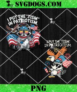 I Put The Tism in Patriotism Athletic Eagle PNG
