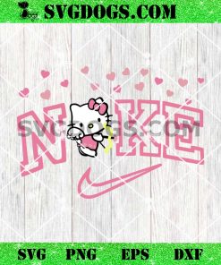 Nike Hello Kitty Cupid SVG, Nilke Kitty Heartss Valentines SVG