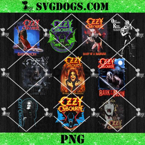 Ozzy Osbourne PNG Bundle, Blizzard Album Cover PNG