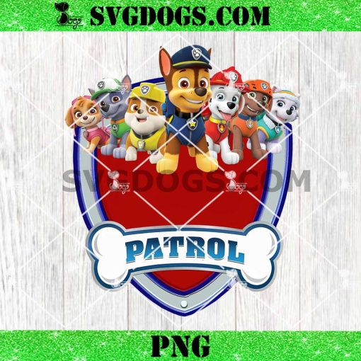 Paw Patrol Family Custom Name PNG