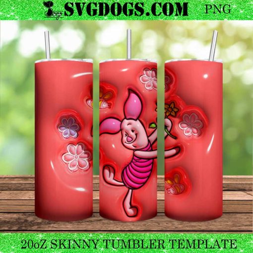 Piglet 20oz Tumbler Wrap PNG