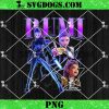 Huntrix Zoey Mira Rumi PNG, Kpop Demon Hunters PNG