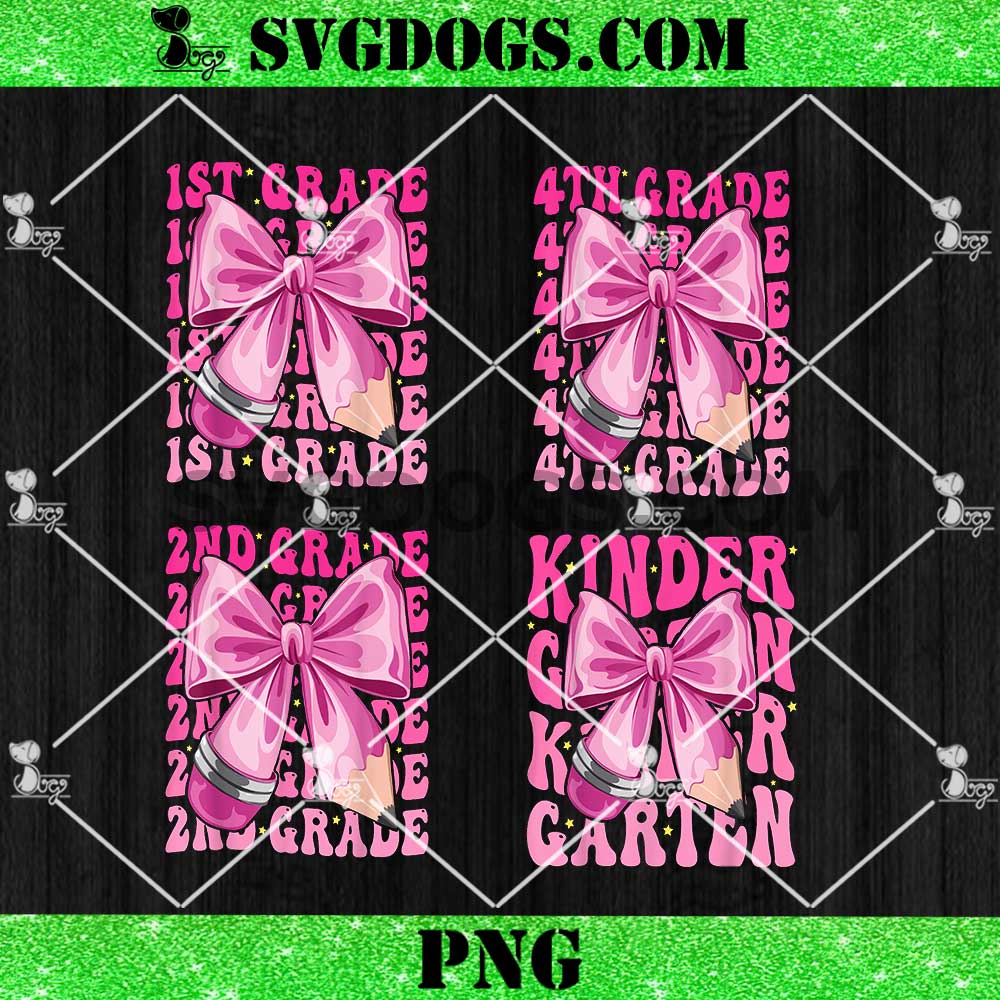 School Coquette Bow PNG Bundle, Girls Coquette Bow Teacher PNG School Coquette Bow PNG Bundle, Girls Coquette Bow Teacher PNG