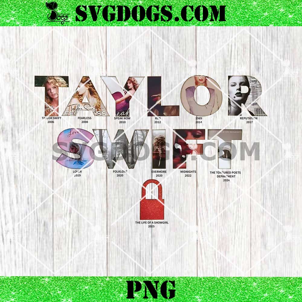 Taylor Swift Albums 2025 PNG Taylor Swift Albums 2025 PNG