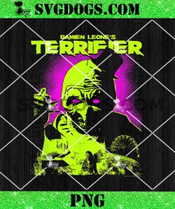 Terrifier Glowing Eyes Art Neon Poster Horror PNG