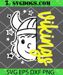 Vikings Mascot SVG, Minnesota Vikings SVG