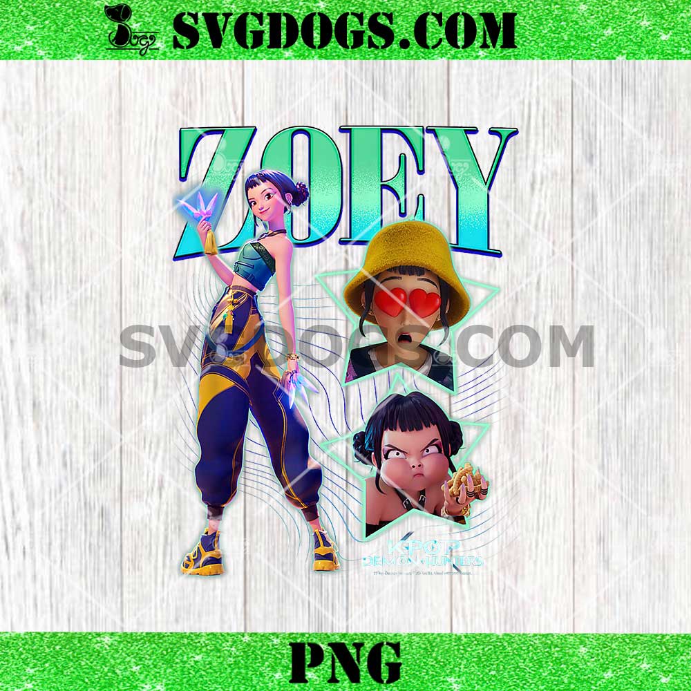 Zoey Showcase Retro Neon Poster PNG Zoey Showcase Retro Neon Poster PNG