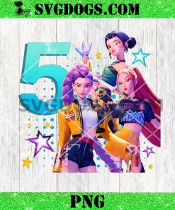 kpop Demon Hunters Birthday 5 Custom Name PNG