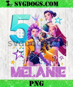 kpop Demon Hunters Birthday 5 Custom Name PNG