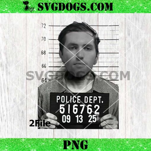 Assassin Tyler Robinson Mugshot PNG, Charlie Kirk PNG