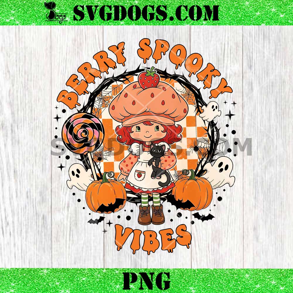 Berry Spooky Vibes Halloween PNG, Strawberry Shortcake Berry Pumpkin PNG Berry Spooky Vibes Halloween PNG, Strawberry Shortcake Berry Pumpkin PNG