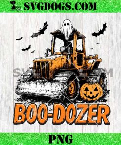 Boo Dozer PNG, Bulldozer Halloween PNG, Spooky Construction Tractor PNG