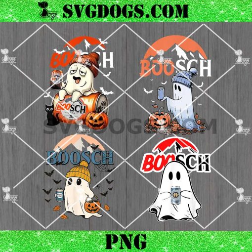 Boo Ghost Halloween Beer Party Drinking Spooky Season PNG, Boosch Halloween PNG