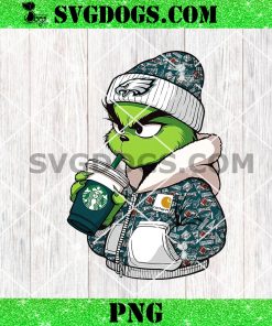 Carhartt Grinch Philadelphia Eagles Drink Starbucks Coffee PNG, Grinchmas PNG