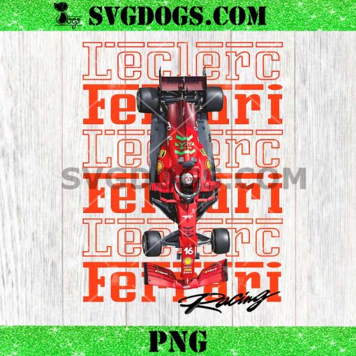 Charles Leclerc Ferrari Vintage F1 PNG