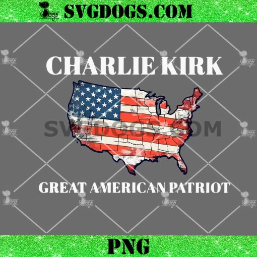 Charlie Kirk Great American Patriot PNG