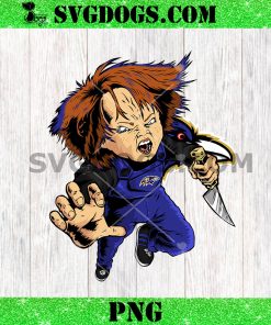 Chucky Fans Baltimore Ravens PNG, Halloween NFL PNG