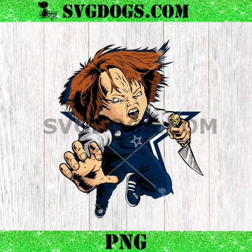 Chucky Fans Dallas Cowboys PNG, Halloween NFL PNG