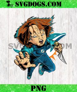 Chucky Fans Miami Dolphins PNG, Halloween NFL PNG