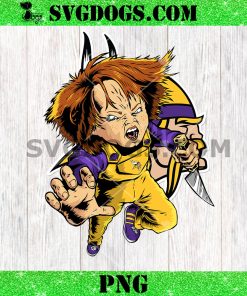 Chucky Fans Minnesota Vikings PNG, Halloween NFL PNG