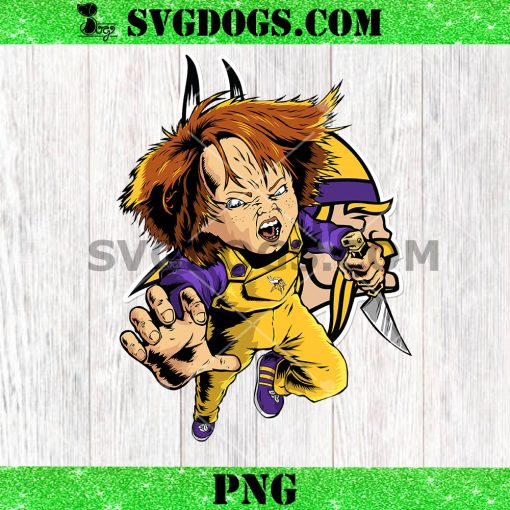 Chucky Fans Minnesota Vikings PNG, Halloween NFL PNG