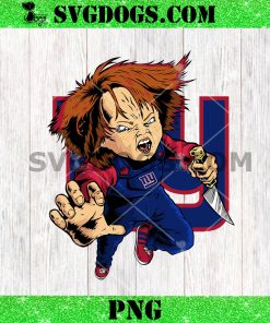 Chucky Fans New York Giants PNG, Halloween NFL PNG
