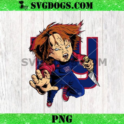Chucky Fans New York Giants PNG, Halloween NFL PNG
