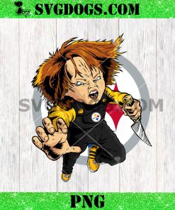 Chucky Fans Pittsburgh Steelers PNG, Halloween NFL PNG