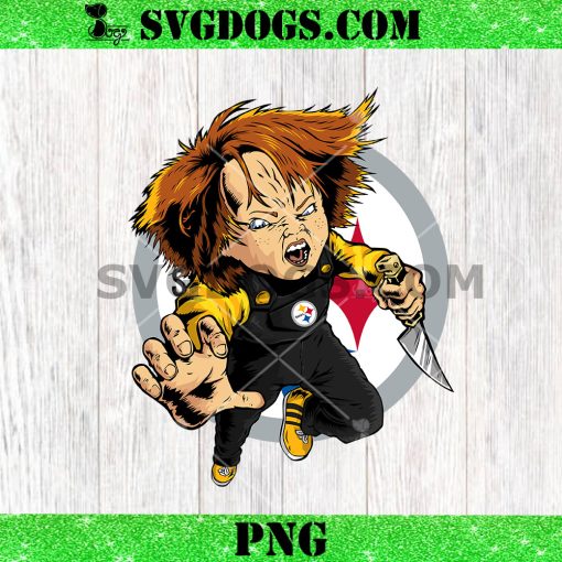 Chucky Fans Pittsburgh Steelers PNG, Halloween NFL PNG