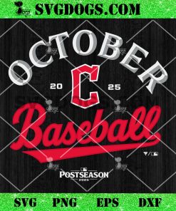 Cleveland Guardians October Baseball SVG PNG