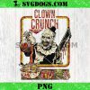 Clown Crunch Horror PNG, Terrifier Inspired Creepy Cereal Art the Clown PNG