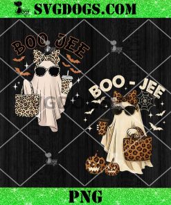 Coquette Leopard Ghost Coffee Boo Jee PNG Bundle, Halloween Boujee Ghost PNG