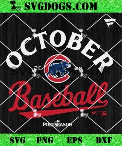 Cubs October Baseball SVG