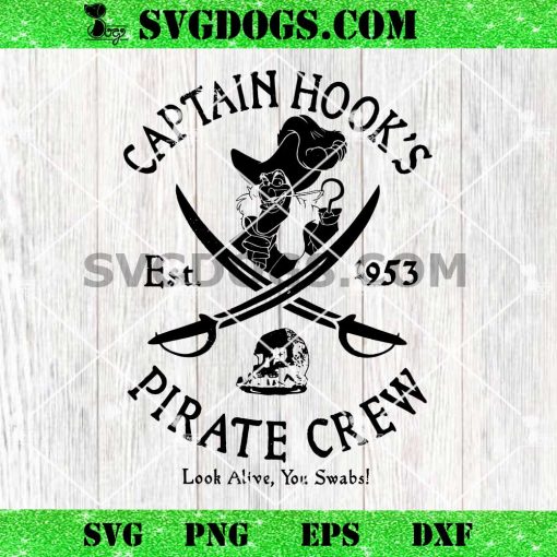 Disney Captain Hook Pirate SVG