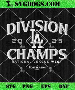 Division Los Angeles Dodgers 2025 Champs SVG