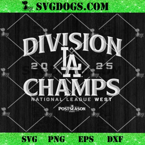 Division Los Angeles Dodgers 2025 Champs SVG