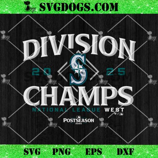 Division Seattle Mariners 2025 Champs SVG