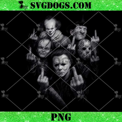 Funny Horror Movie Characters Middle Finger PNG
