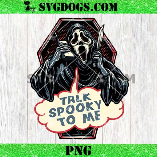 Ghostface Talk Spooky To Me PNG