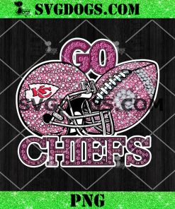 Go Chiefs Sequin Rhinestone Pink PNG, Kansas City Chiefs Football Helmet PNG